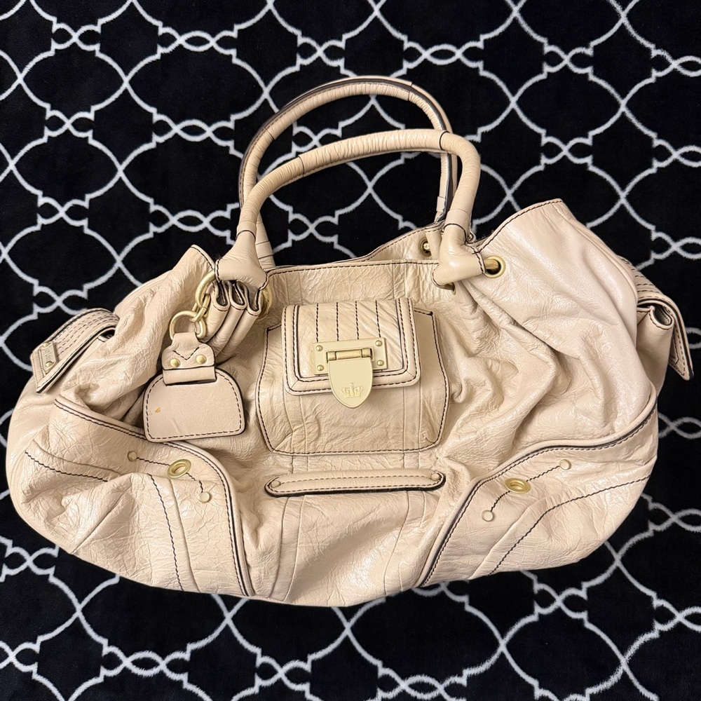 Vintage Beige / Cream Juicy Couture Purse Bag
